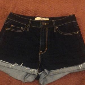 Hollister high waisted jean shorts